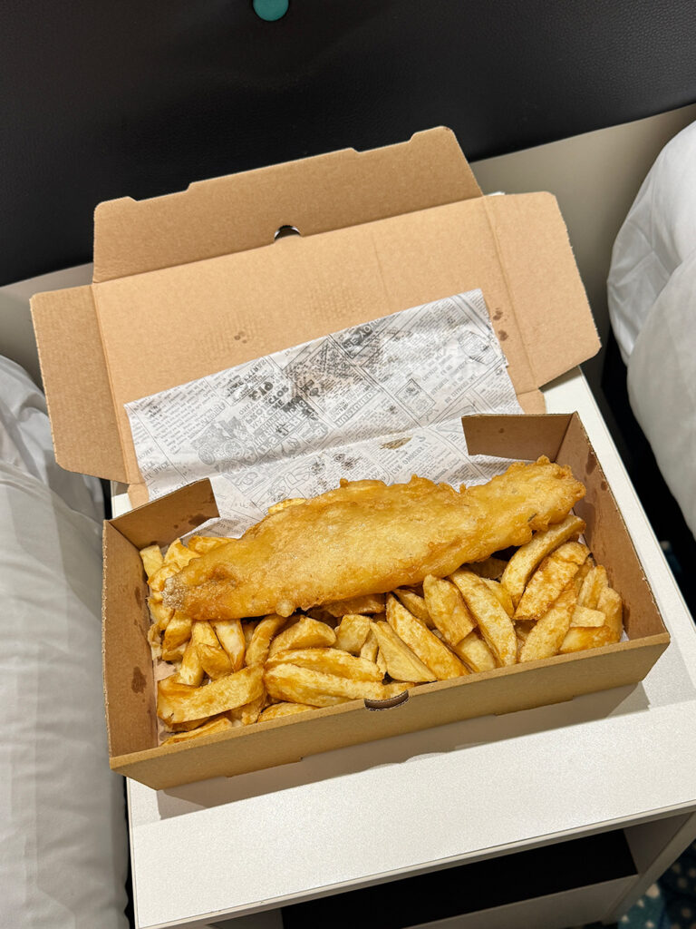 イギリス料理のフィッシュアンドチップス