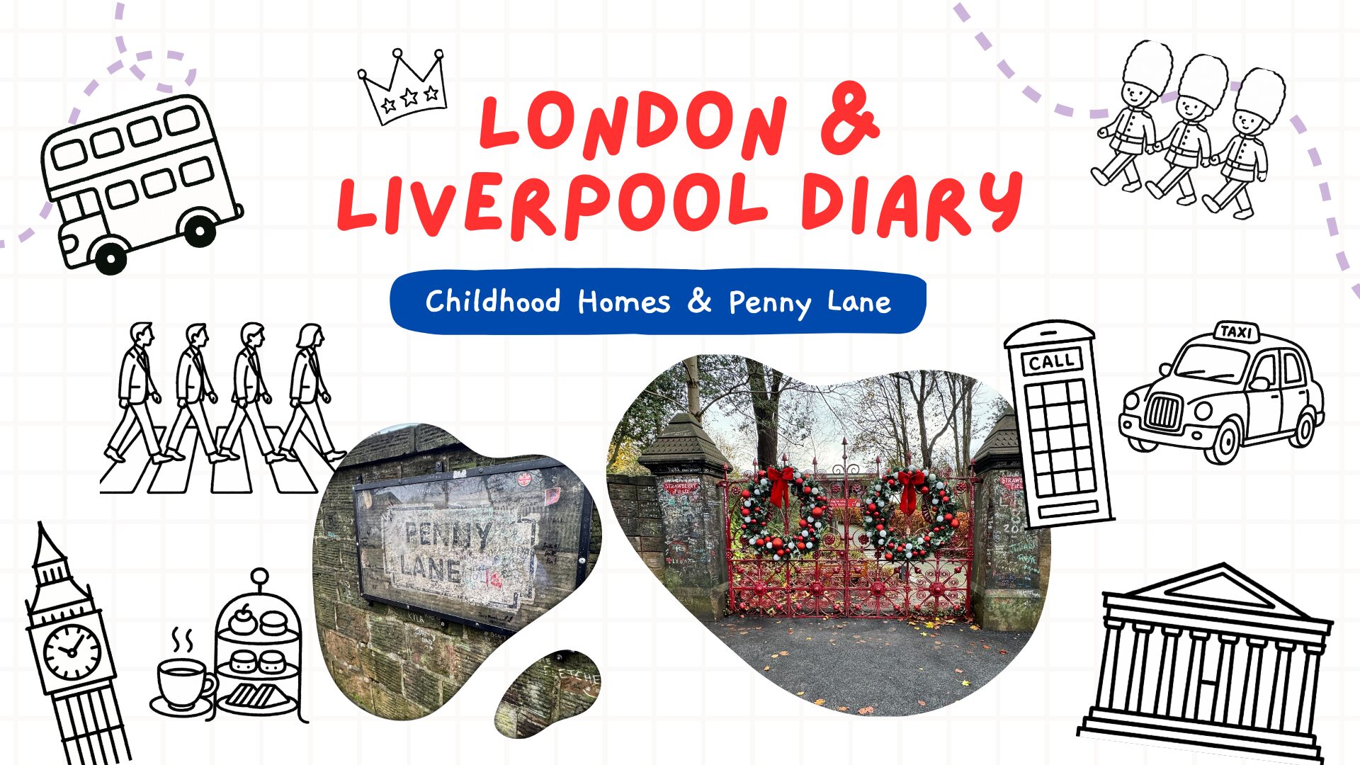 London & Liverpool Diary｜Childhood Homes & Penny Lane